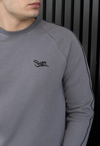 Фото - Базовый серый свитшот Staff kant logo gray - Men box