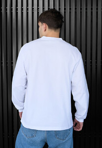 Фото - Брендированный лонгслив белого цвета Staff white logo - Men box