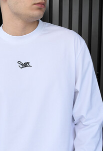 Фото - Брендированный лонгслив белого цвета Staff white logo - Men box