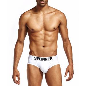 Фото - Бріфи білого кольору Seeinner бавовняна нижня білизна - Men box