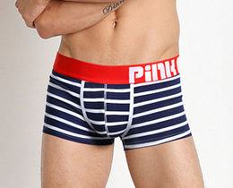 Фото - Чоловічі труси боксерки Pink Hero. Колір темно-синій. Артикул: 04-0837 - Men box