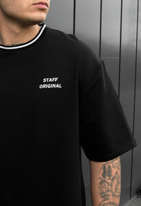 Фото - Молодежный комплект на лето Staff de black oversize - Men box