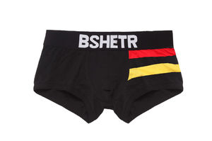 Фото - Чоловічі труси Bshetr чорного кольору з яскравими вставками - Men box