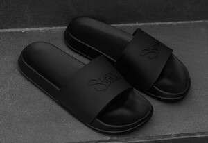 Фото - Летние шлепки для парней Staff Staff all black logo - Men box
