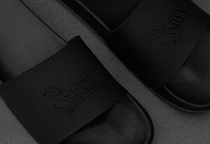 Фото - Летние шлепки для парней Staff Staff all black logo - Men box
