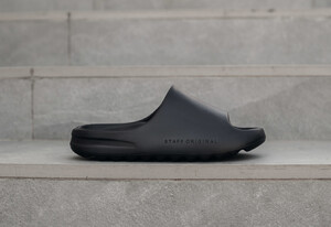 Фото - Летние шлепки черного цвета Staff all black - Men box