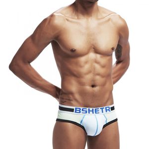 Фото - Мужские хлопковые брифы Bshetr. Цвет: светло-зеленый - Men box