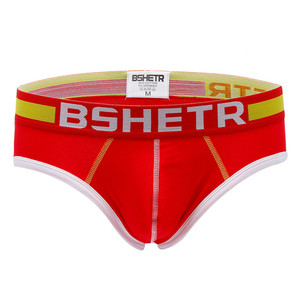 Фото - Брифы для мужчин Bshetr красные с белой окантовкой - Men box