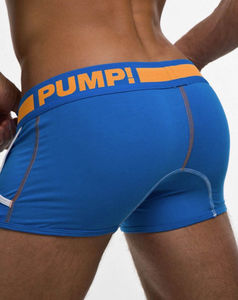 Фото - Чоловічі труси з кишенями Pump синього кольору - Men box