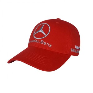 Фото - Бейсболка чоловіча Sport Line червона з лого Mercedes-Benz - Men box
