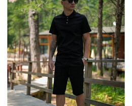 Фото - Повседневный черный костюм для мужчин от бренда Intruder Flax - Men box