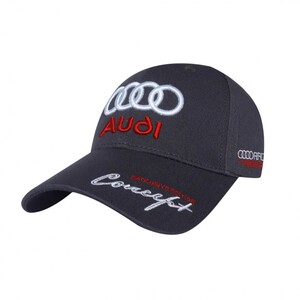 Фото - Автомобільна кепка бренду Sport Line сіра з лого Audi - Men box