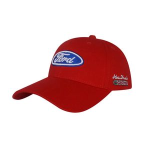Фото - Автомобильная кепка бренда Sport Line красная с лого Ford - Men box