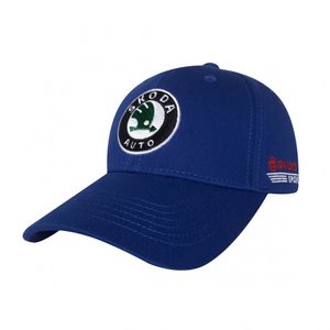 Фото - Бейсболка Sport Line із бавовни синя з логотипом Skoda - Men box