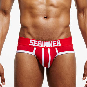 Фото - Мужские брифы красного цвета Seeinner - Men box