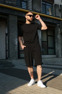 Фото - Мужской оверсайз костюм Intruder Player в черном цвете - Men box