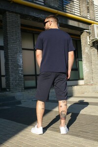 Фото - Однотонный мужской костюм от бренда Intruder Player синего цвета - Men box