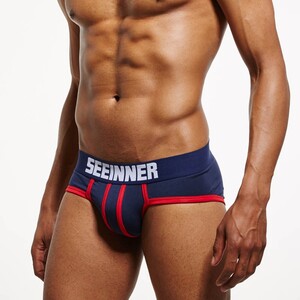 Фото - Синие мужские слипы Seeinner - Men box