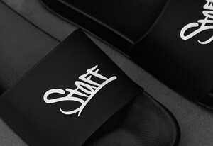 Фото - Мужские шлепанцы с логотипом Staff black logo2 - Men box