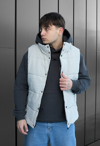 Фото - Светло-серая мужская жилетка Staff to light gray - Men box