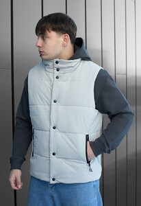 Фото - Светло-серая мужская жилетка Staff to light gray - Men box