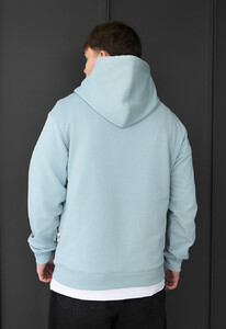 Фото - Светло-синее брендированное худи Staff light blue logo - Men box