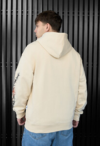 Фото - Молочное оверсайз худи Staff flower & wire zip oversize - Men box