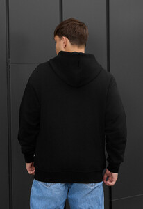 Фото - Базовое черное худи на застежке Staff black zip oversize - Men box
