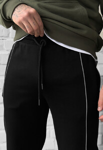 Фото - Молодежные спортивки с кантом Staff kant reflective logo black - Men box