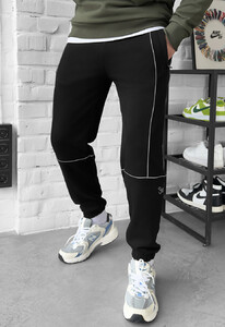 Фото - Молодежные спортивки с кантом Staff kant reflective logo black - Men box