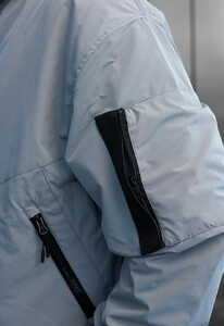Фото - Однотонний оверсайз бомбер Staff ray gray oversize - Men box
