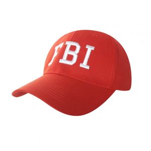 Фото - Молодежная бейсболка Sport Line красная с логотипом FBI - Men box