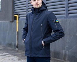 Фото - Чоловіча куртка Pobedov Motive у кольорі наві - Men box