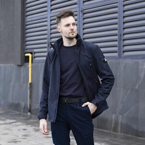 Фото - Чоловіча куртка Pobedov Motive у кольорі наві - Men box