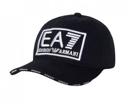 Фото - Мужская бейсболка EA7 черного цвета - Men box