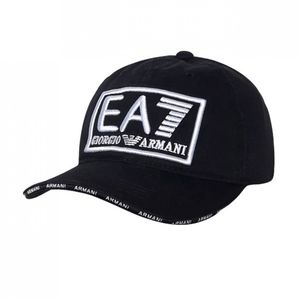 Фото - Мужская бейсболка EA7 черного цвета - Men box