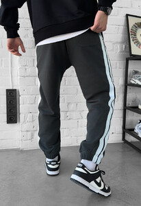 Фото - Спортивные штаны с лампасами Staff un dark gray lampas - Men box