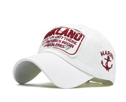 Фото - Біла бейсболка для чоловіків Narason з нашивкою Oakland - Men box