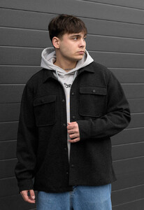 Фото - Куртка-сорочка в кольорі чорний графіт Staff black graphite - Men box