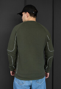Фото - Чоловічий світшот кольору хакі Staff khaki logo reflective - Men box