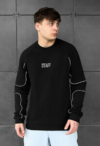 Фото - Брендированный мужской свитшот Staff black logo reflective - Men box
