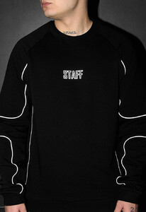 Фото - Брендированный мужской свитшот Staff black logo reflective - Men box