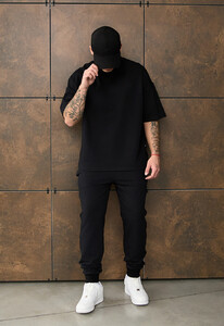 Фото - Черный спортивный костюм Staff qix black oversize premium - Men box