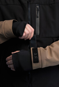 Фото - Двоколірна куртка для хлопців Staff soft shell lokk black & brown - Men box