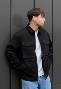 Фото - Однотонная молодежная куртка Staff zumi black2 - Men box