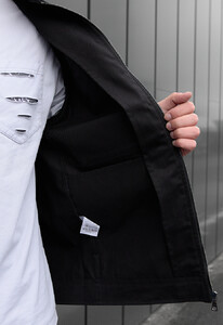 Фото - Однотонная молодежная куртка Staff zumi black2 - Men box