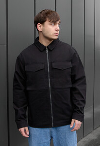 Фото - Однотонная молодежная куртка Staff zumi black2 - Men box