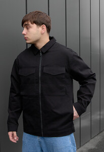 Фото - Однотонная молодежная куртка Staff zumi black2 - Men box