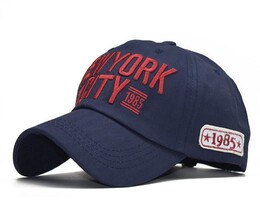 Фото - Бейсболка бренда Narason темно-синяя с лого New York City - Men box