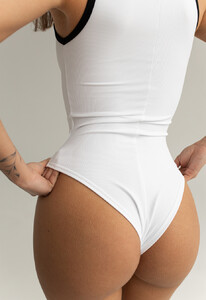 Фото - Жіноче боді з нейлону Staff smi white & black - Men box